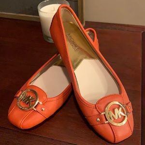 New • Never worn • Michael Kors orange flats